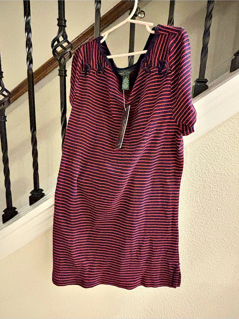 Classic Style Lauren Ralph Lauren Women’s Shirt in Blue & Red stripe NWT